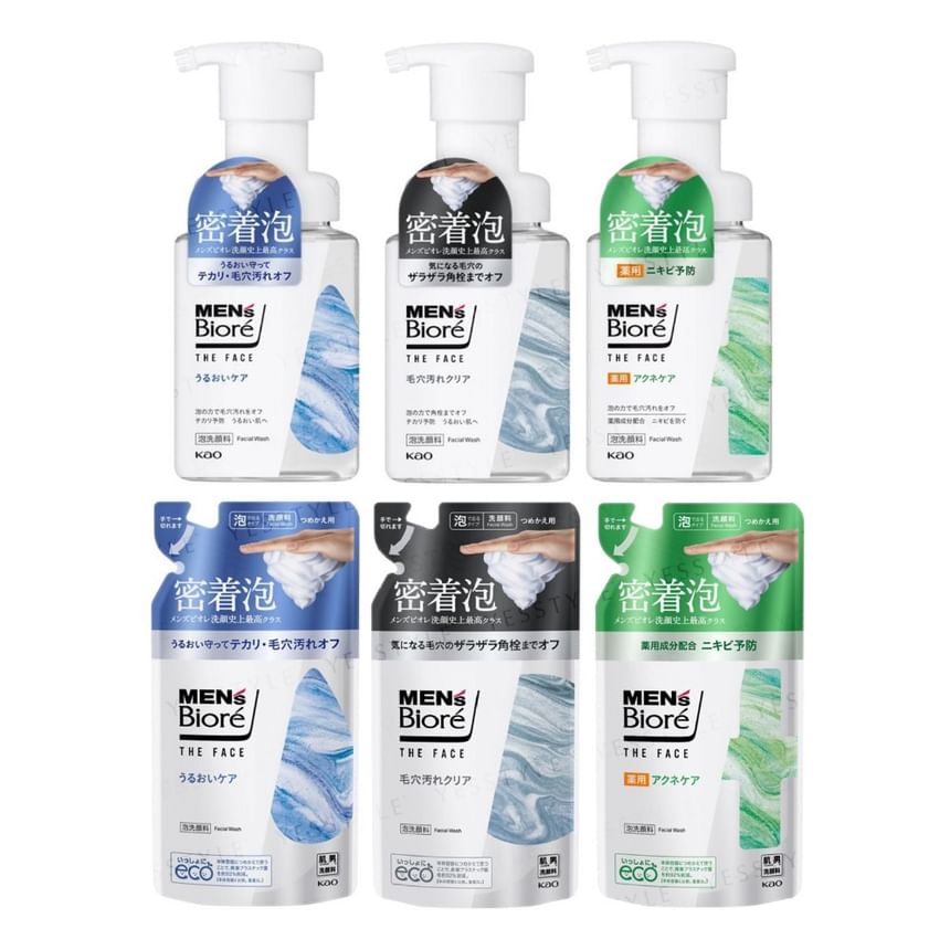 Kao - Biore The Face Foam Gezichtsreiniger voor Heren