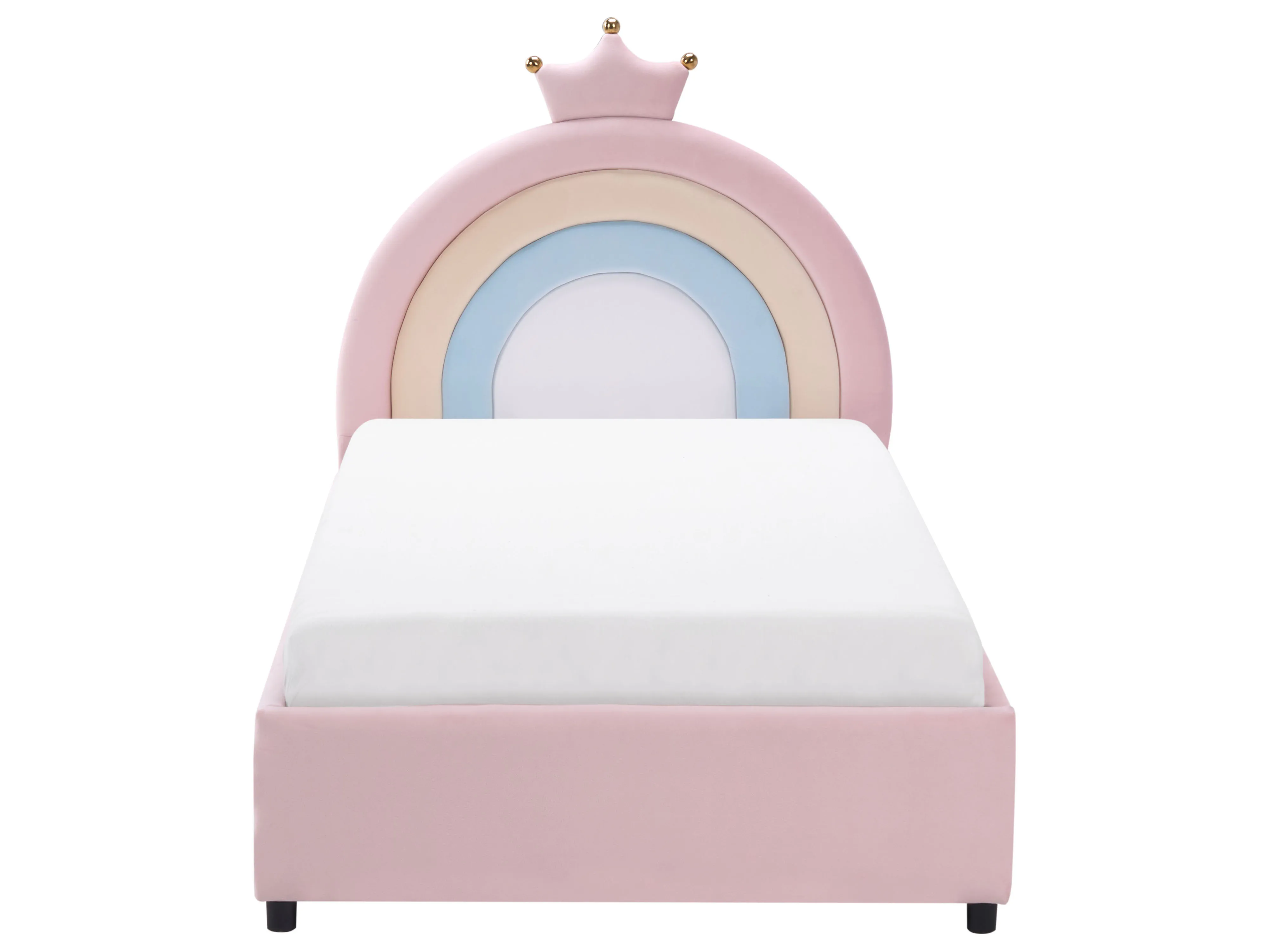 Kinderbed met opbergruimte Kroon Fluweel GRISETOT 90 x 200 cm Roze