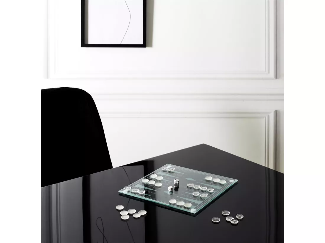 Jeu De Backgammon En Verre
