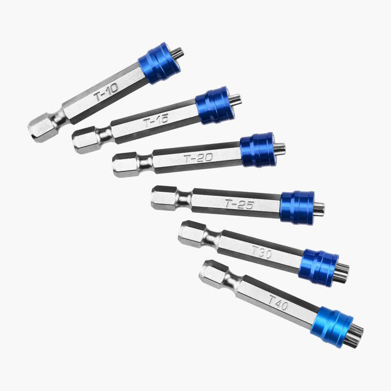 Magnetiske torxbits, 50 mm, 6 stk.