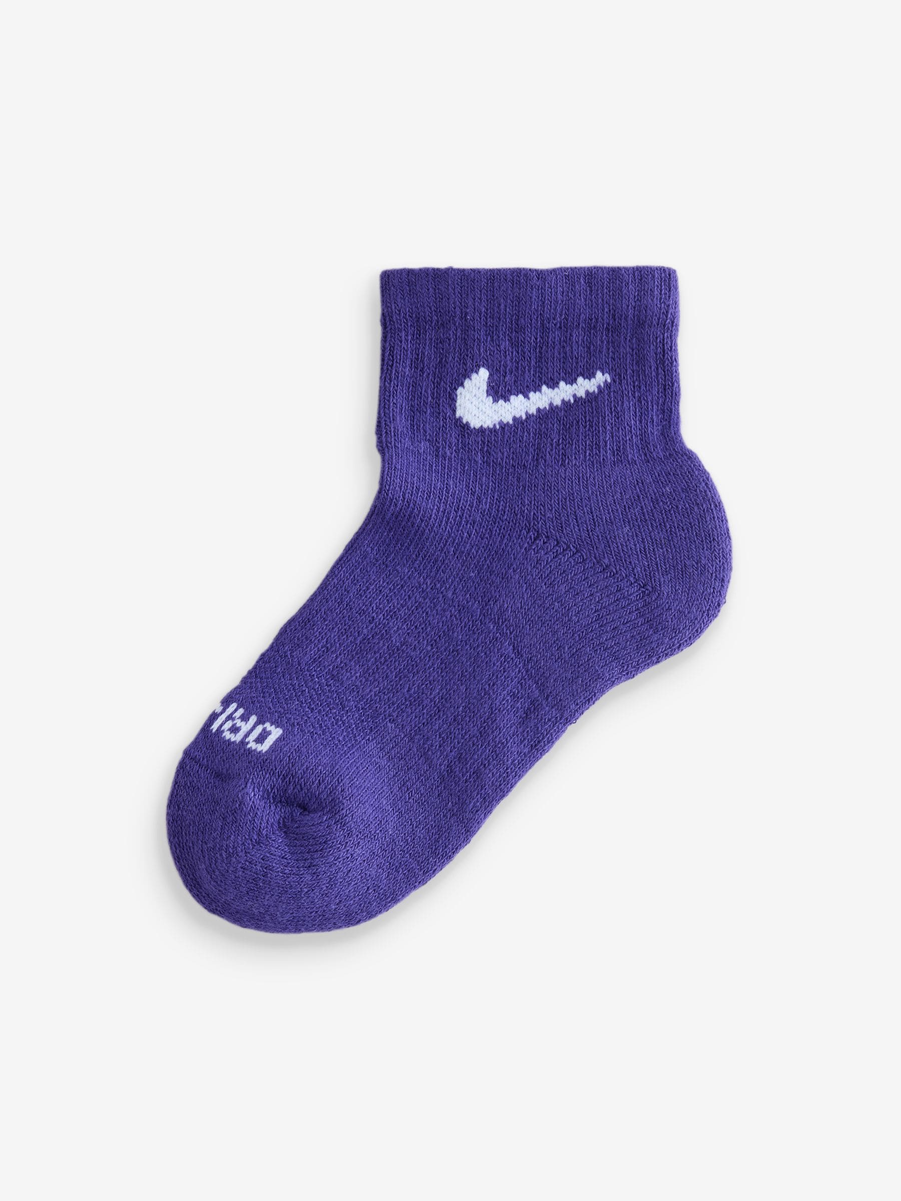 Multi - Nike Kids Little Performance Ankle Socks 6 Pack