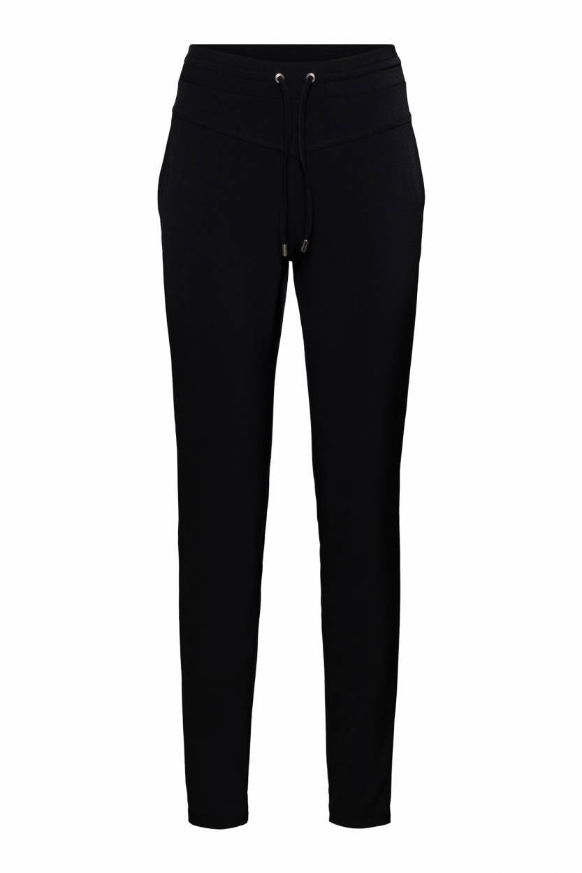 &Co Woman regular fit broek van travelstof PENNY TRAVEL zwart