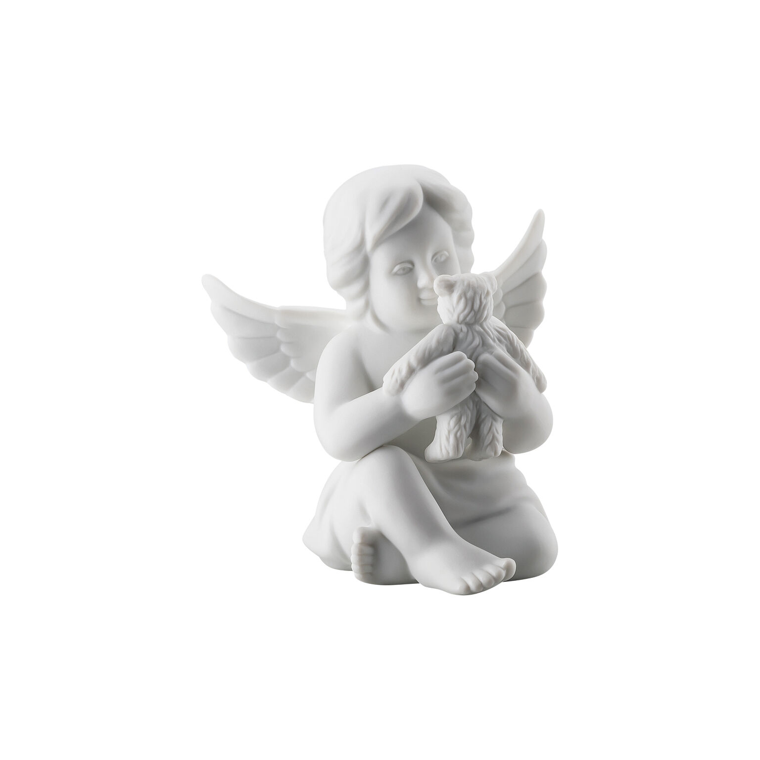 Angels Weiss matt Engel mit Teddybär
