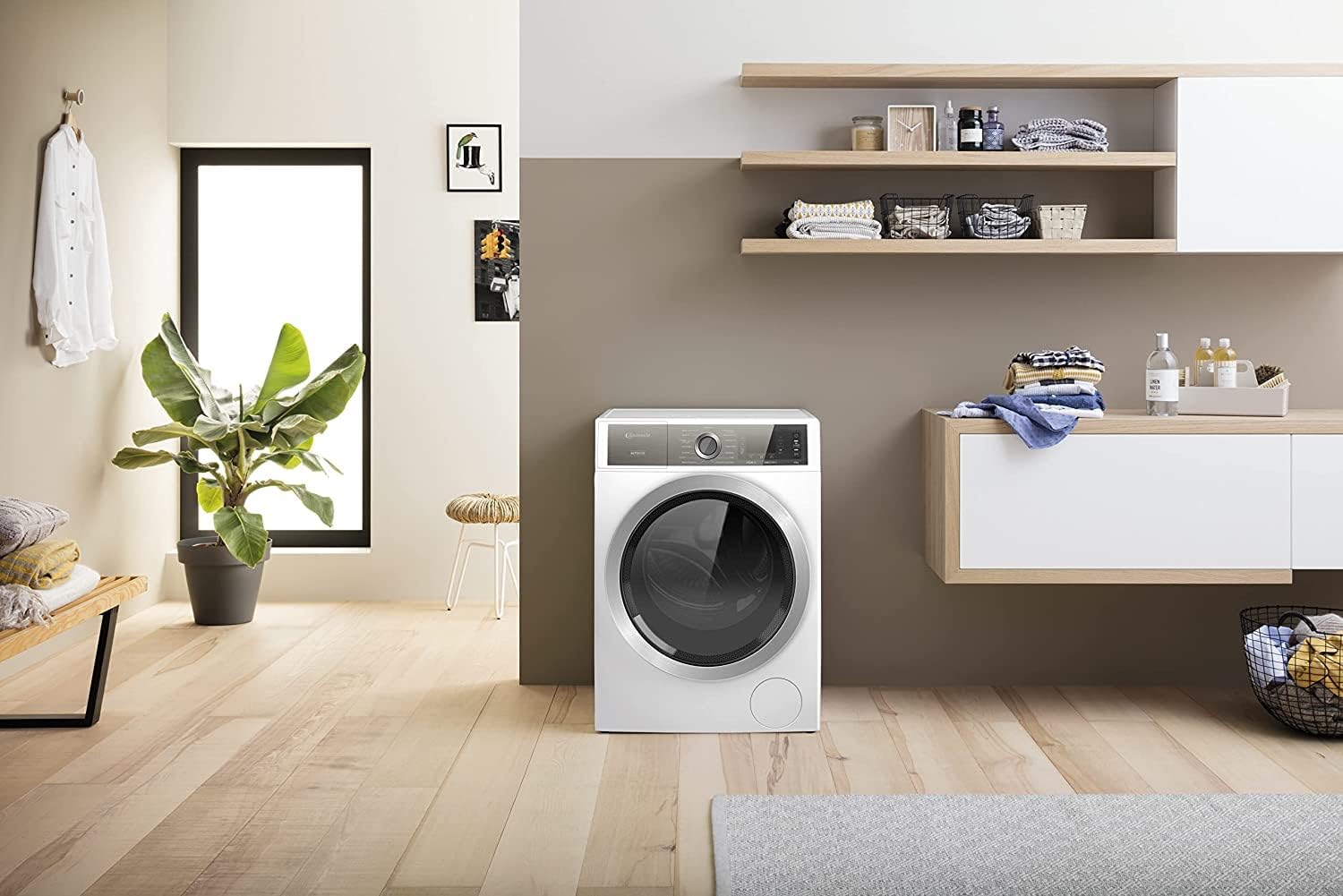 Bauknecht B8 W046WB DE Waschmaschine Frontlader / A / 10kg /GentlePower-Technologie/AutoDose /kraftvolle Fleckenentfernung /Steam Hygiene Option /Direct Drive-Motor /Startzeitvorwahl /Kindersicherung
