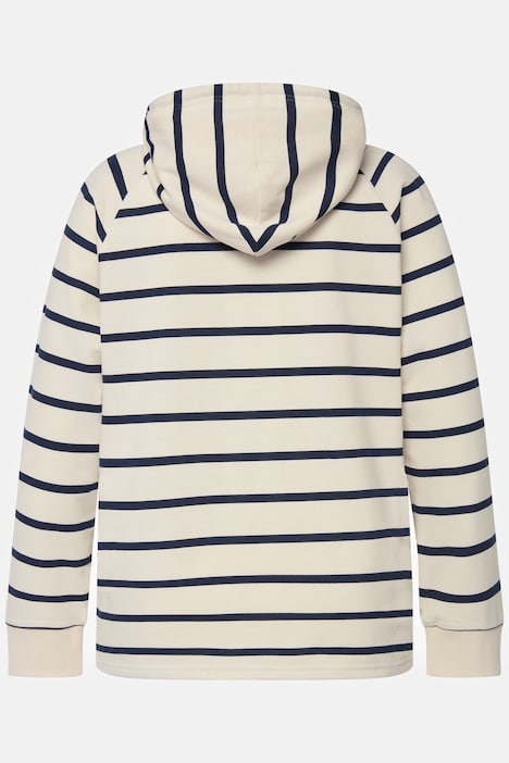 Loungewear-Hoodie, kuschelweich, Ringel, Langarm