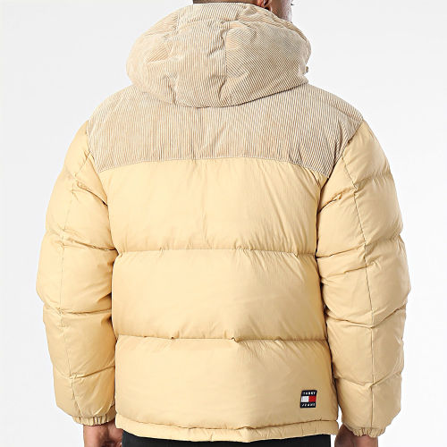 Doudoune Capuche Cord Mix Alaska 7229 Beige