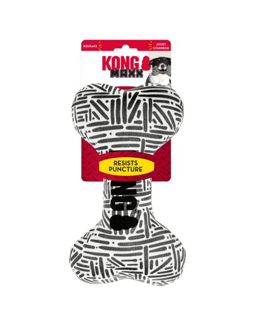 Kong Maxx Bone Wit&Grijs - Hondenspeelgoed