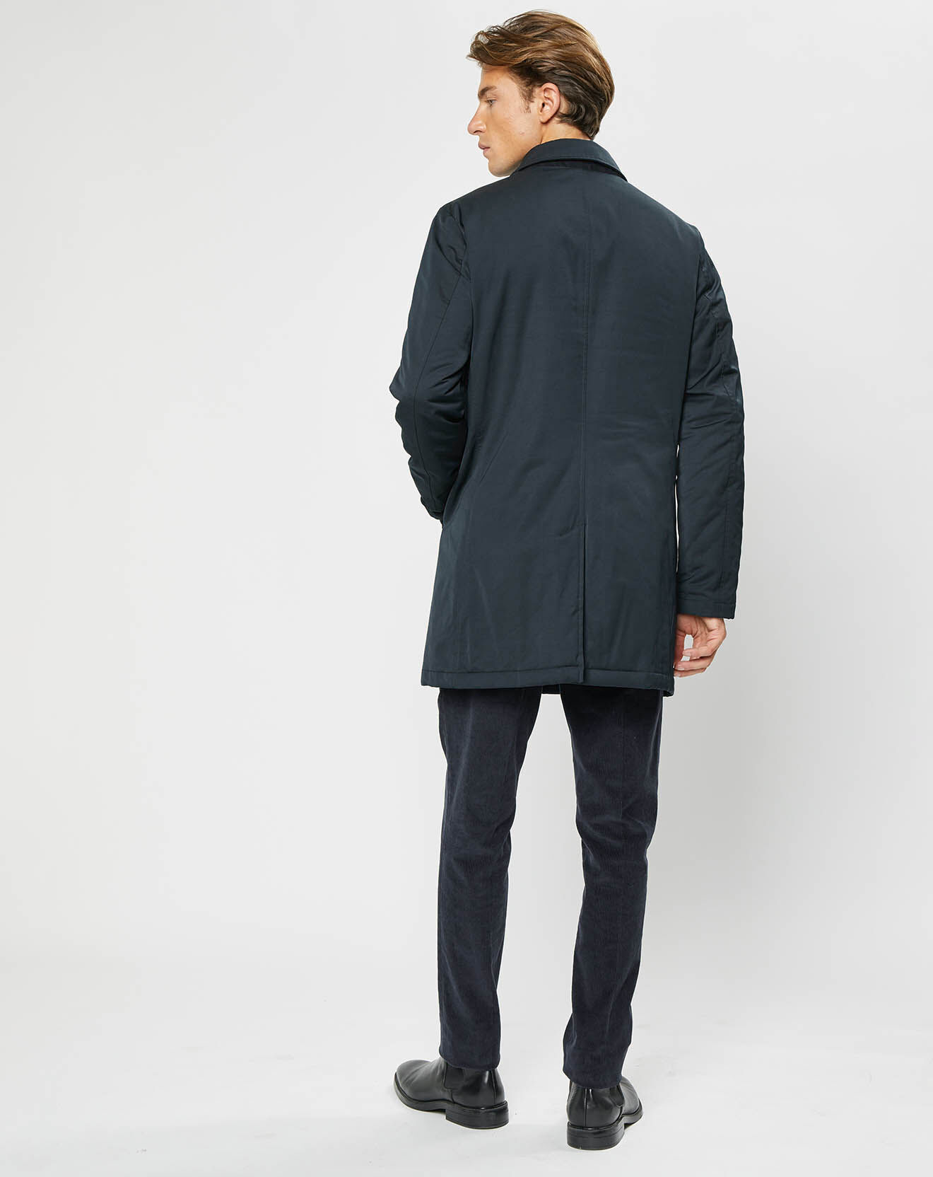 Hackett London Imperméable bleu marine