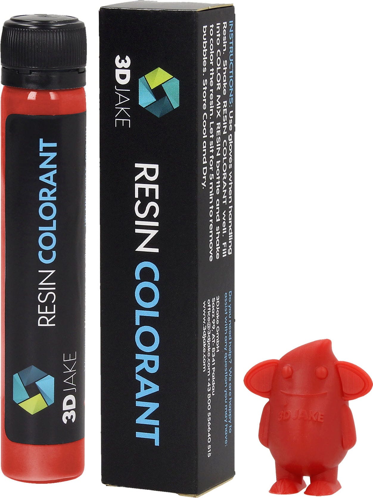 3DJAKE  Resin Colorant Verkehrsrot, 25 g    Resin Farbstoff in Verkehrsrot