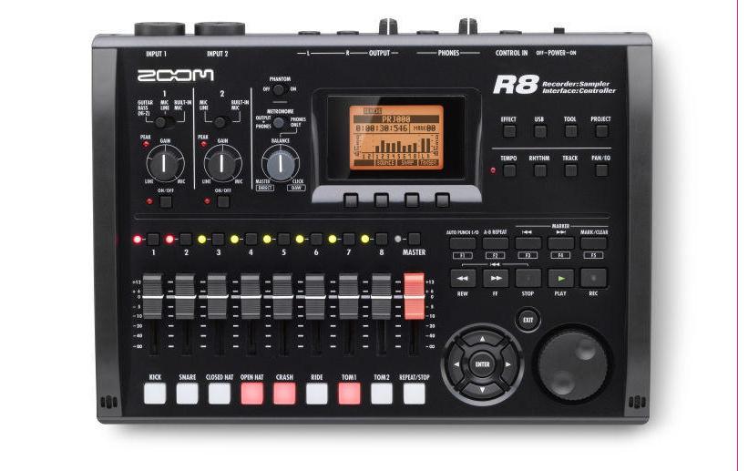 Mehrspurrecorder R8<br>Digitaler 8 Spur Recorder