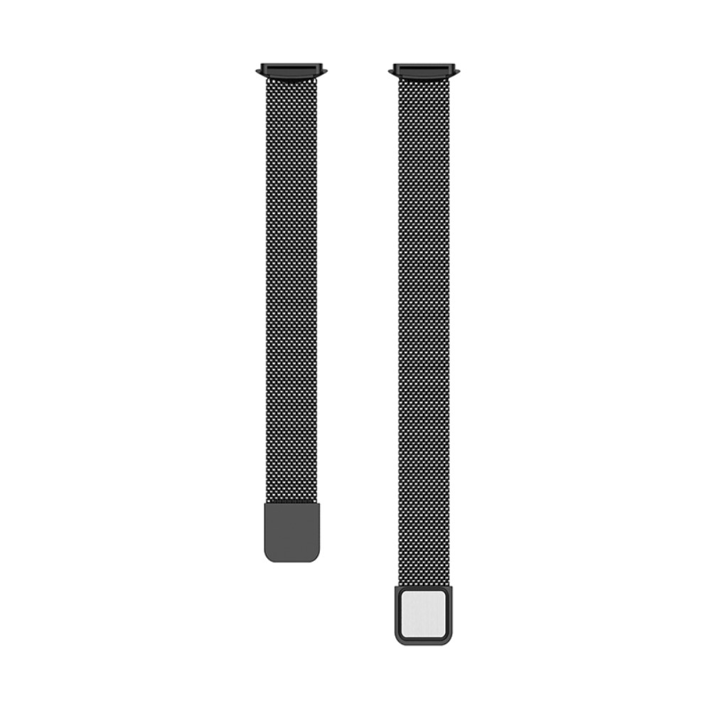 Fitbit Luxe / Luxe Special Edition Edelstahl Armband Milanaise Magnetverschluss (Gelenkumfang 153-229mm) - Schwarz