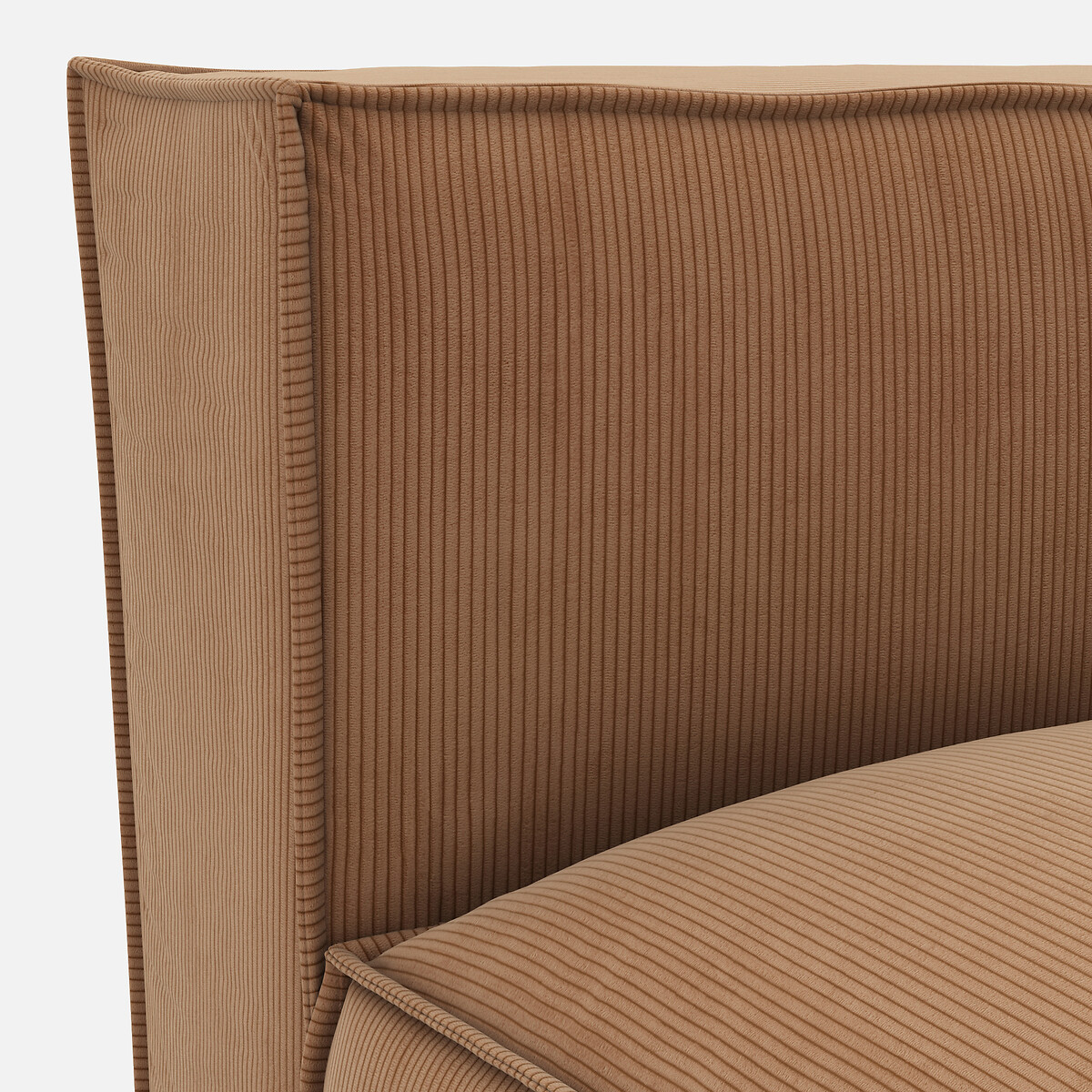 LA REDOUTE INTERIEURS<br>Sofá lounge, direito, veludo cotelê, Seven