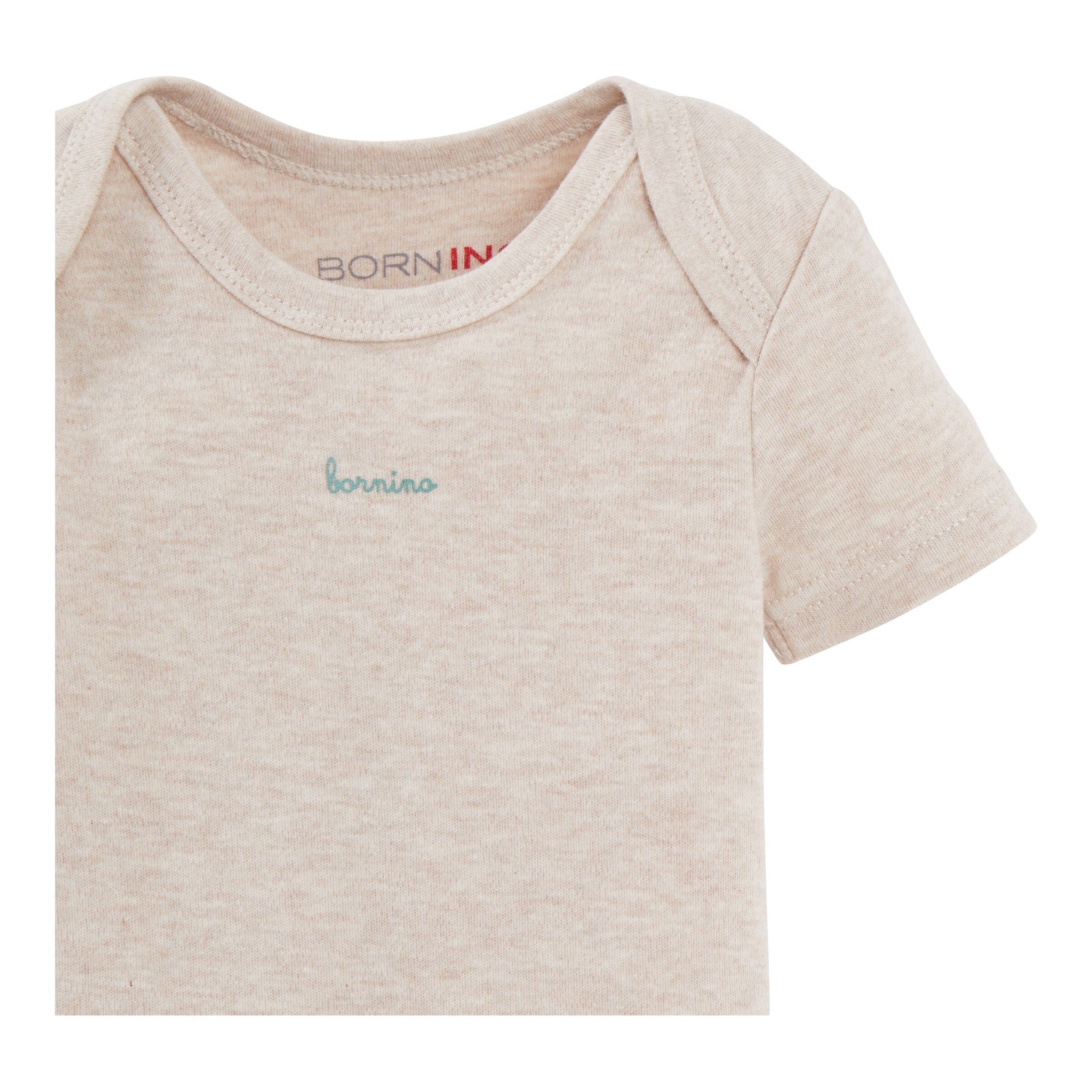 Bornino - Lieblinge 3er-Pack Bodys kurzarm Ringel Haus