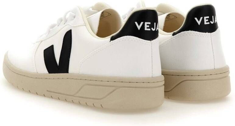 Veja V-10 den Patch Logo Geperforeerde Details Rubberen Zool White