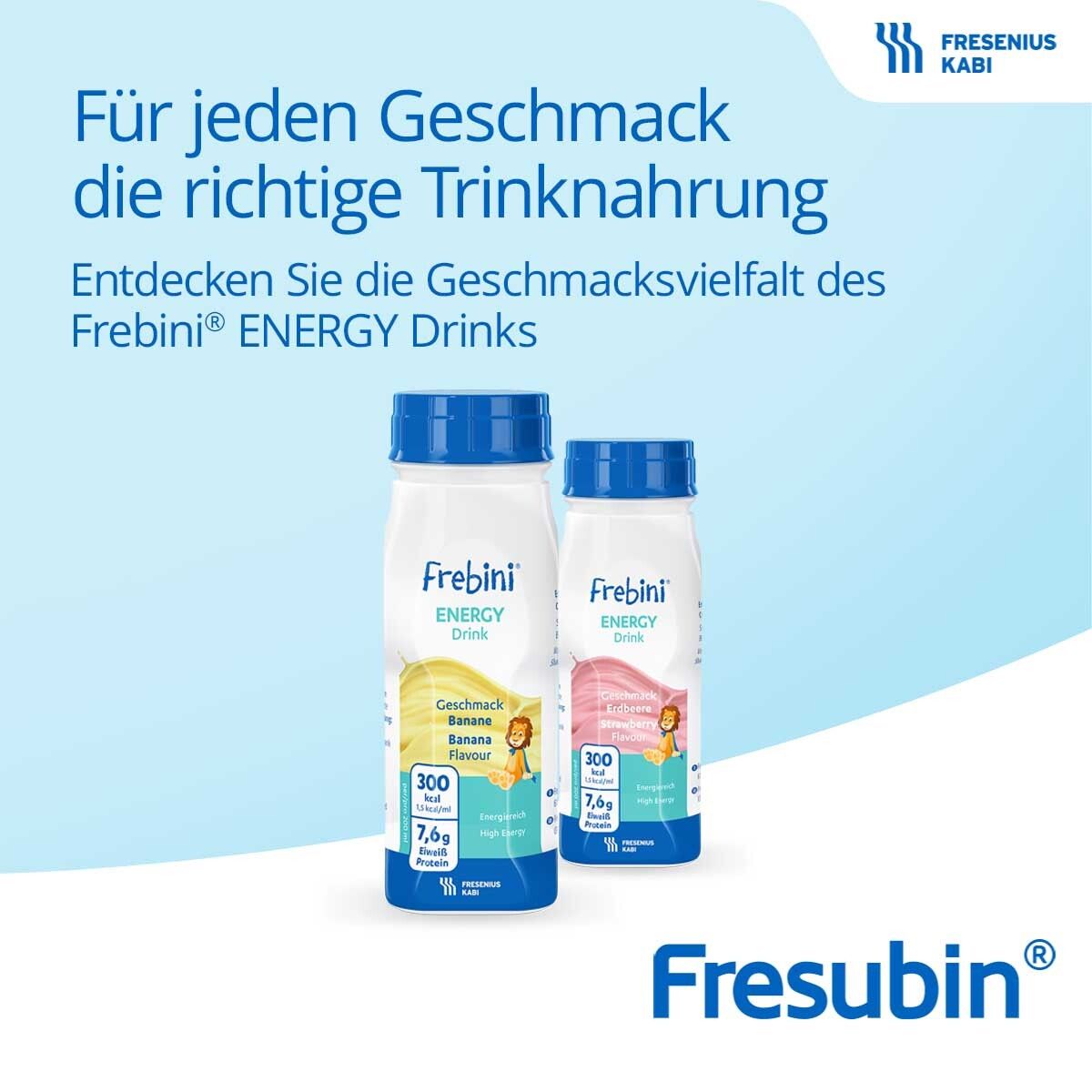 Frebini Energy Fibre Trinknahrung Mischkarton | Aufbaunahrung mit Vitaminen für Kinder