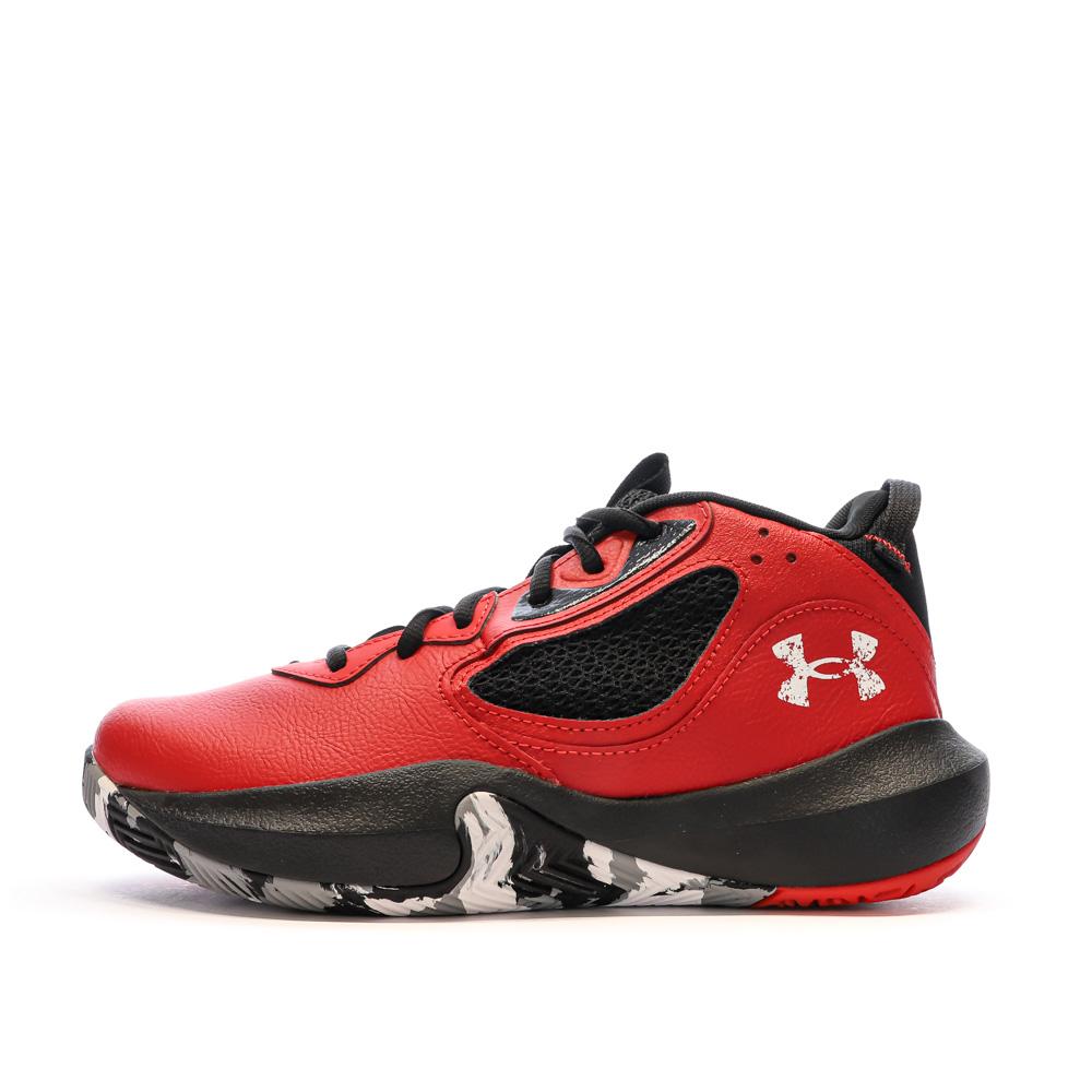 Under Armour Chaussures Basket Rouge/Noire Mixte Under Armour Lockdown 6