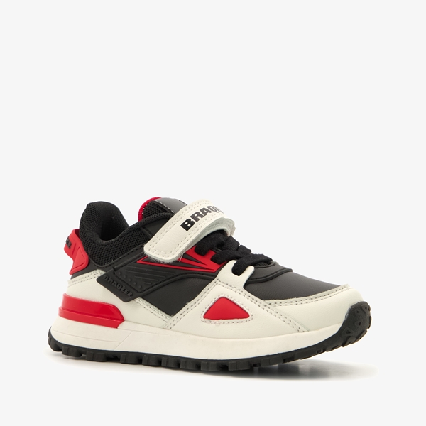 Braqeez jongens sneakers met rode details