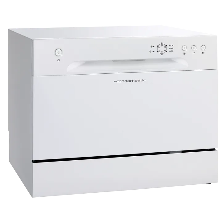 Scandomestic SFO 2203 W - Bordopvaskemaskine - bredde: 55 cm - dybde: 50 cm - højde: 43.8 cm - Hvid - 49 dB
