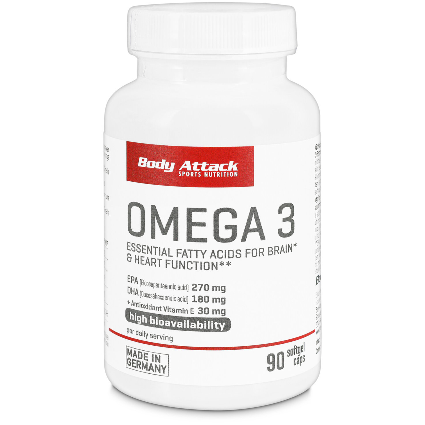 Body Attack Omega 3 - 90 Caps