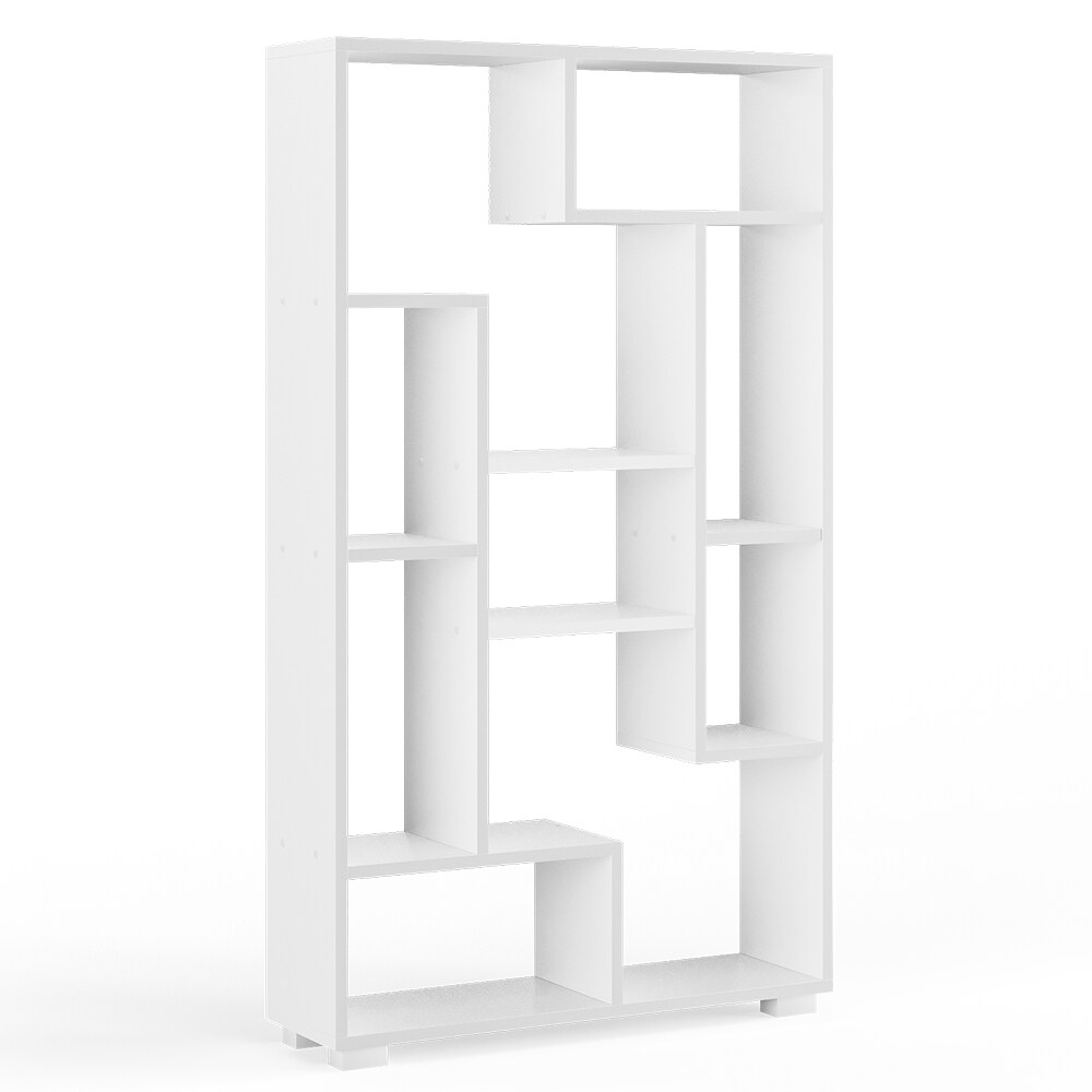 Vicco Raumteiler Domus 9 offene Fächer weiß Bücherregal Standregal Aktenregal
