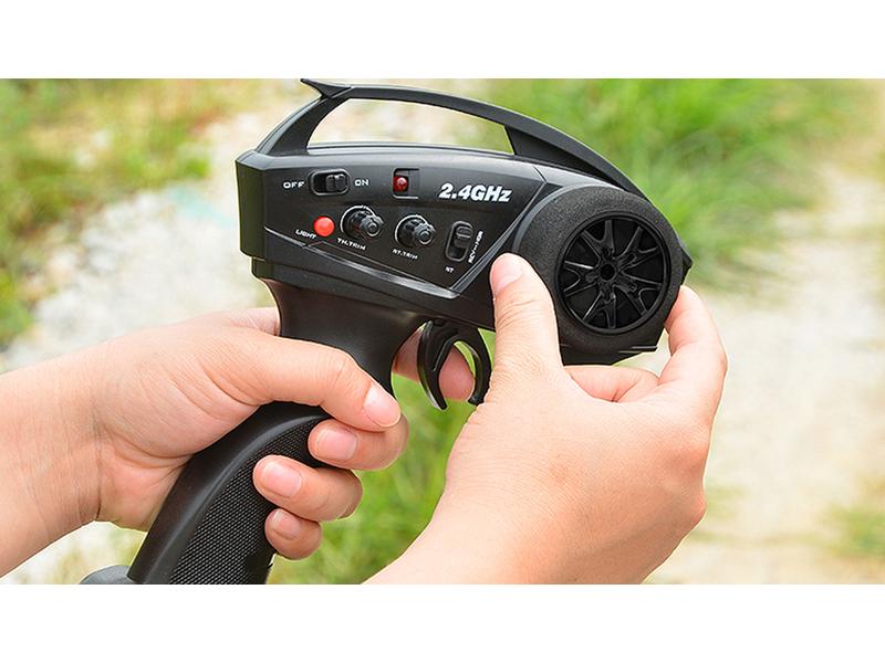 Amewi Scale Crawler Dirt Climbing PickUp 4WD, Schwarz 1:10, Geländegängiger 4x4 Pickup-Truck für Einsteiger