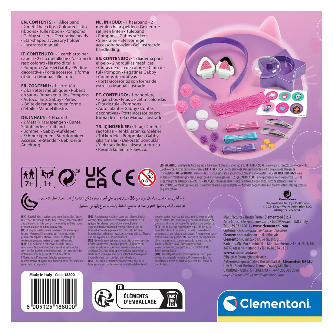 Clementoni Gabby's Poppenhuis Haaraccessoires Set