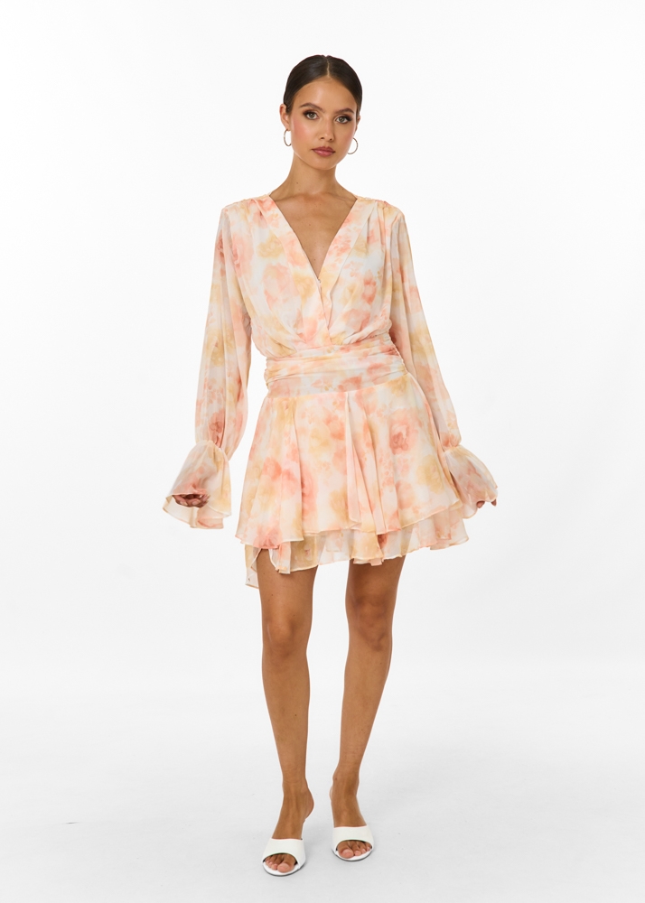Clover jurk oranje