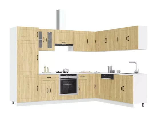 Ensemble d'armoires de cuisine 14 pcs Kalmar bois d'ingénierie