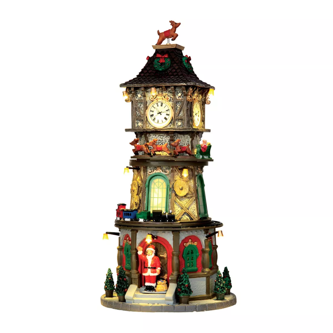 Village de Noël Lemax lumineux, musical et animé Christmas Clock Tower