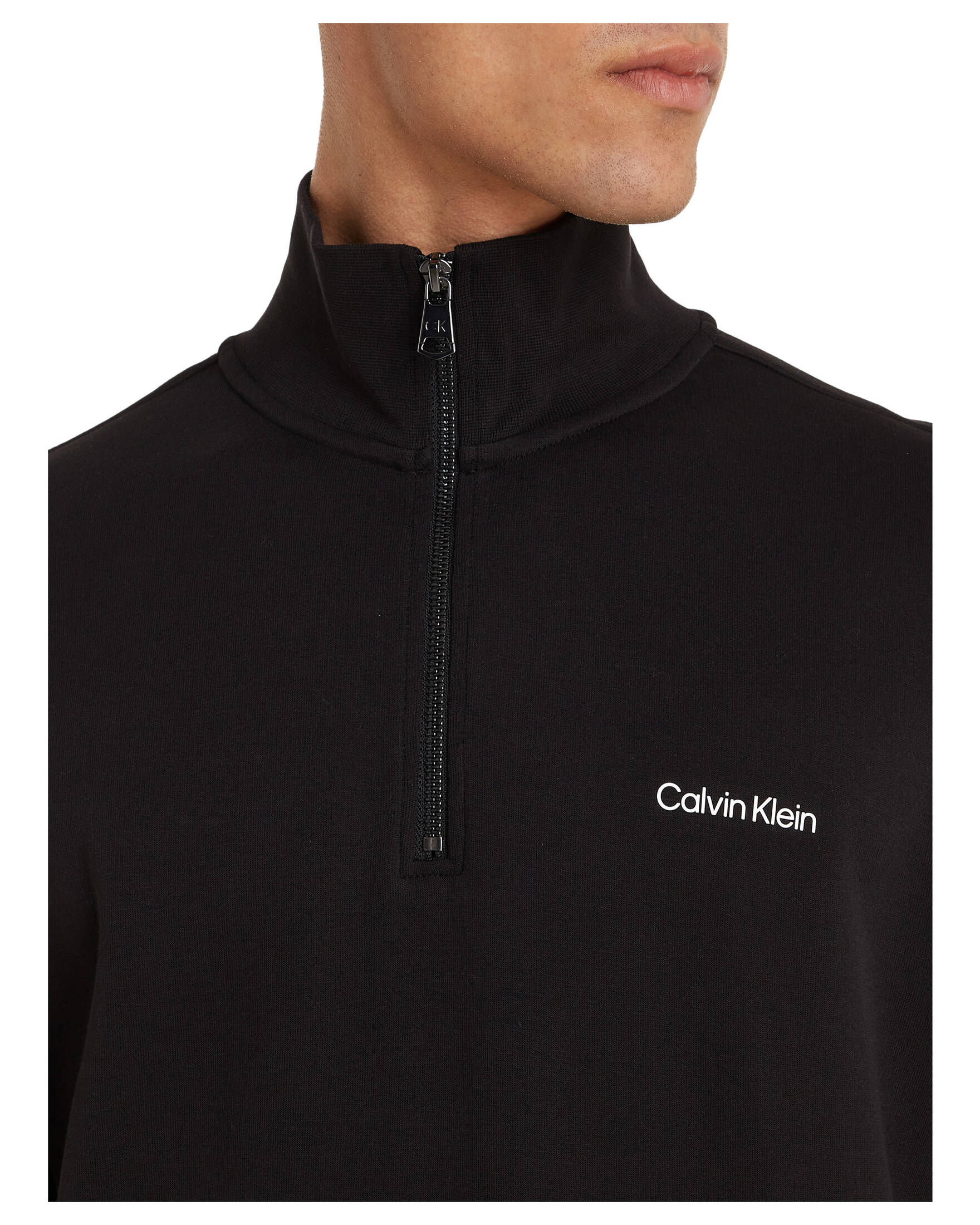 CALVIN KLEIN| Herren Sweatshirt MICRO LOGO REPREVE Q-ZIP