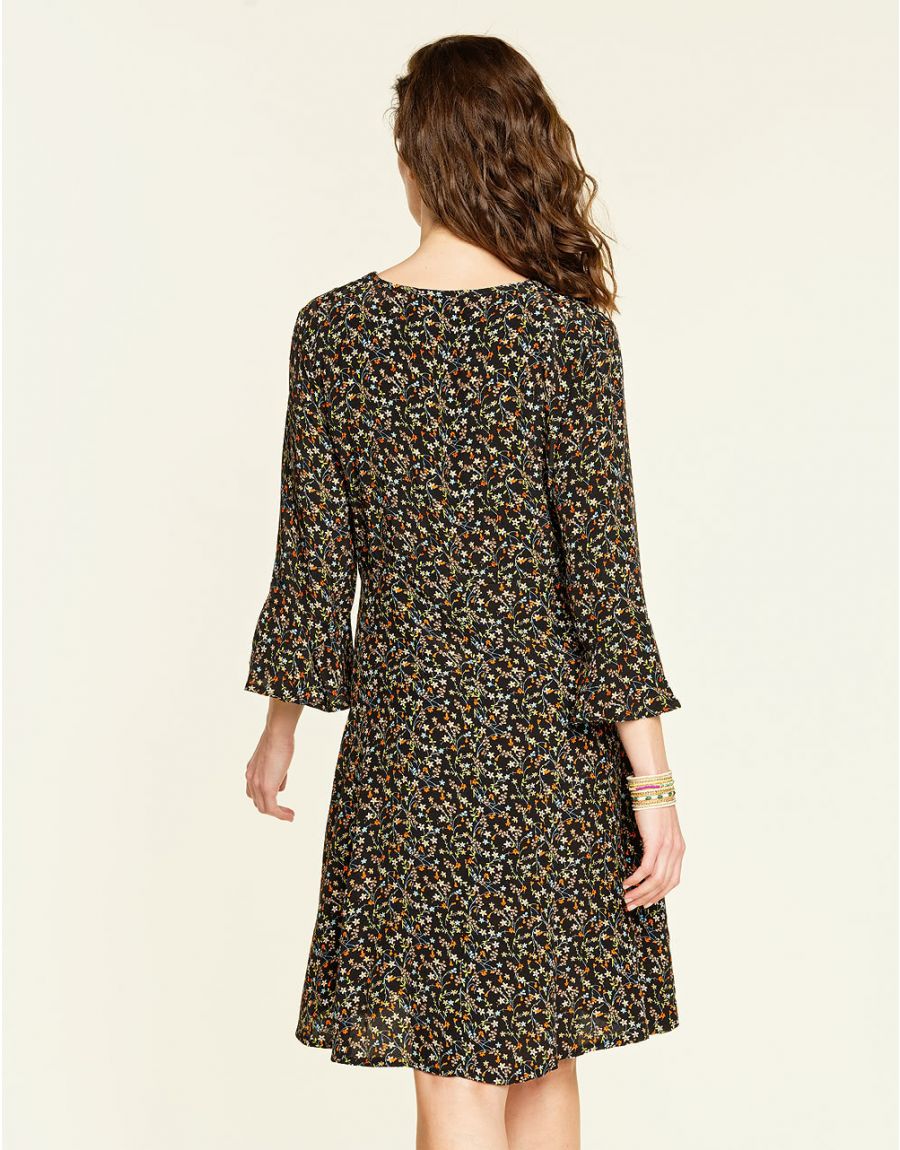 Robe évasée imprimée