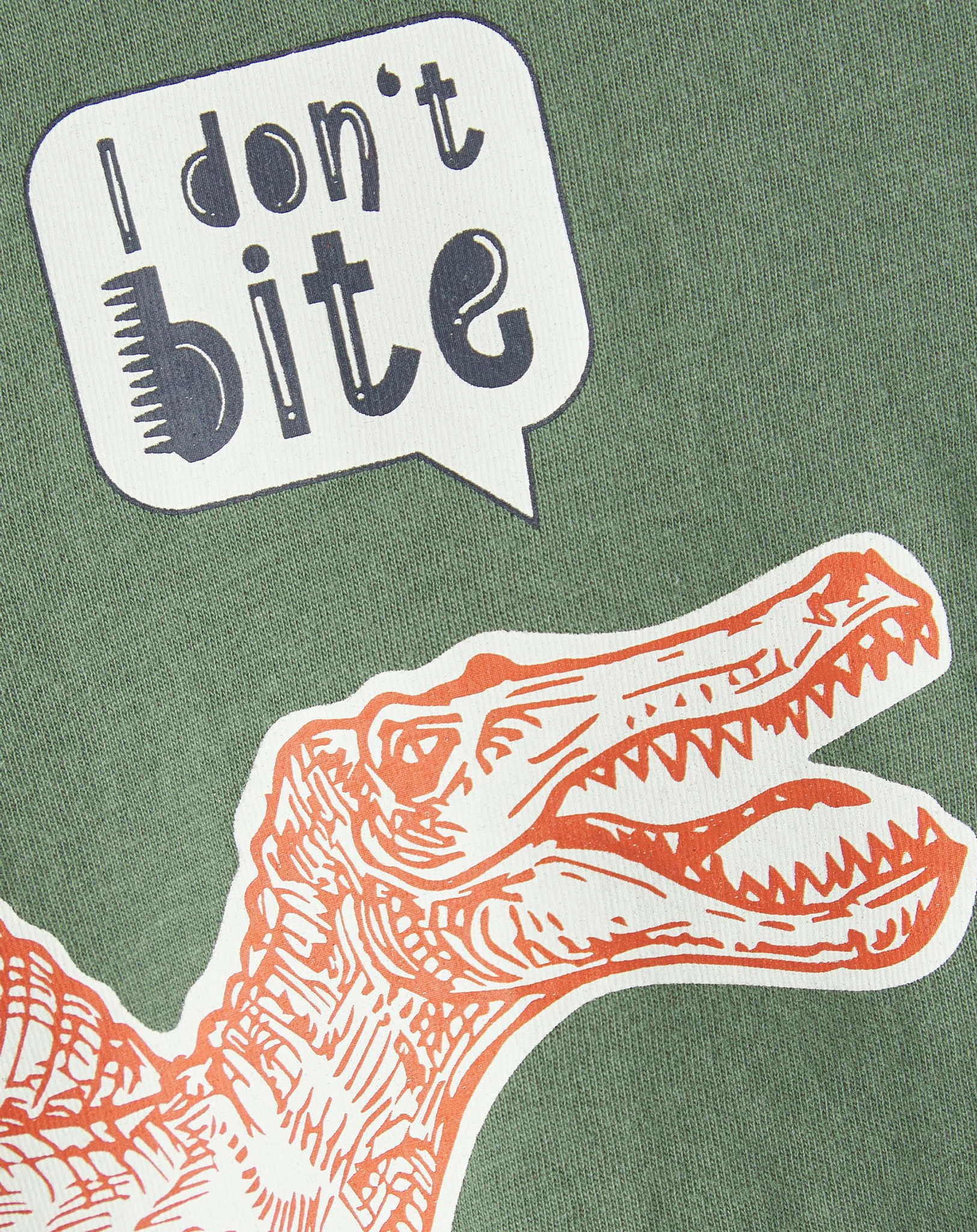 Langarmshirt NMMTRULLE SPINOZAUR in duck green