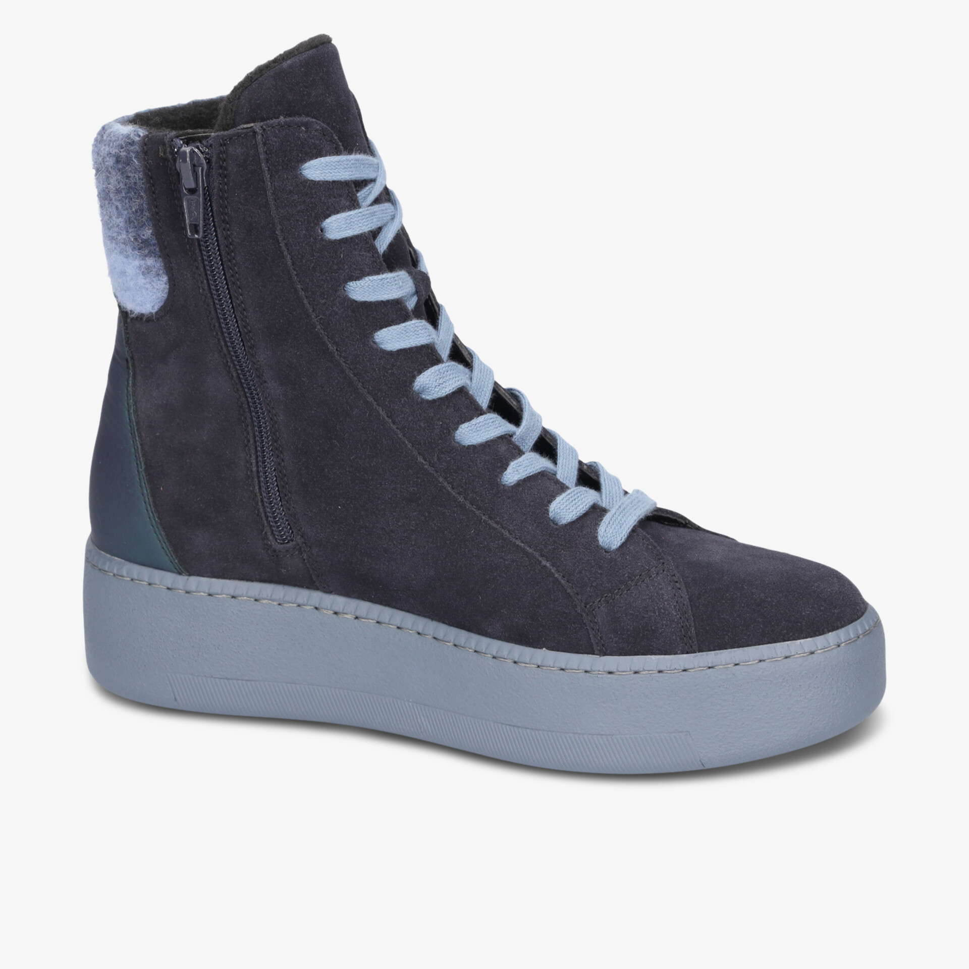 waldläufer Damen Stiefeletten blau