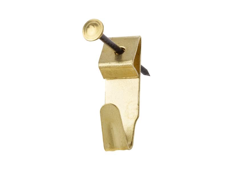 FTM Wandhaken Hansafix Gr. 1 23 mm, 8 Stück Wandhaken aus vermessingtem Stahl