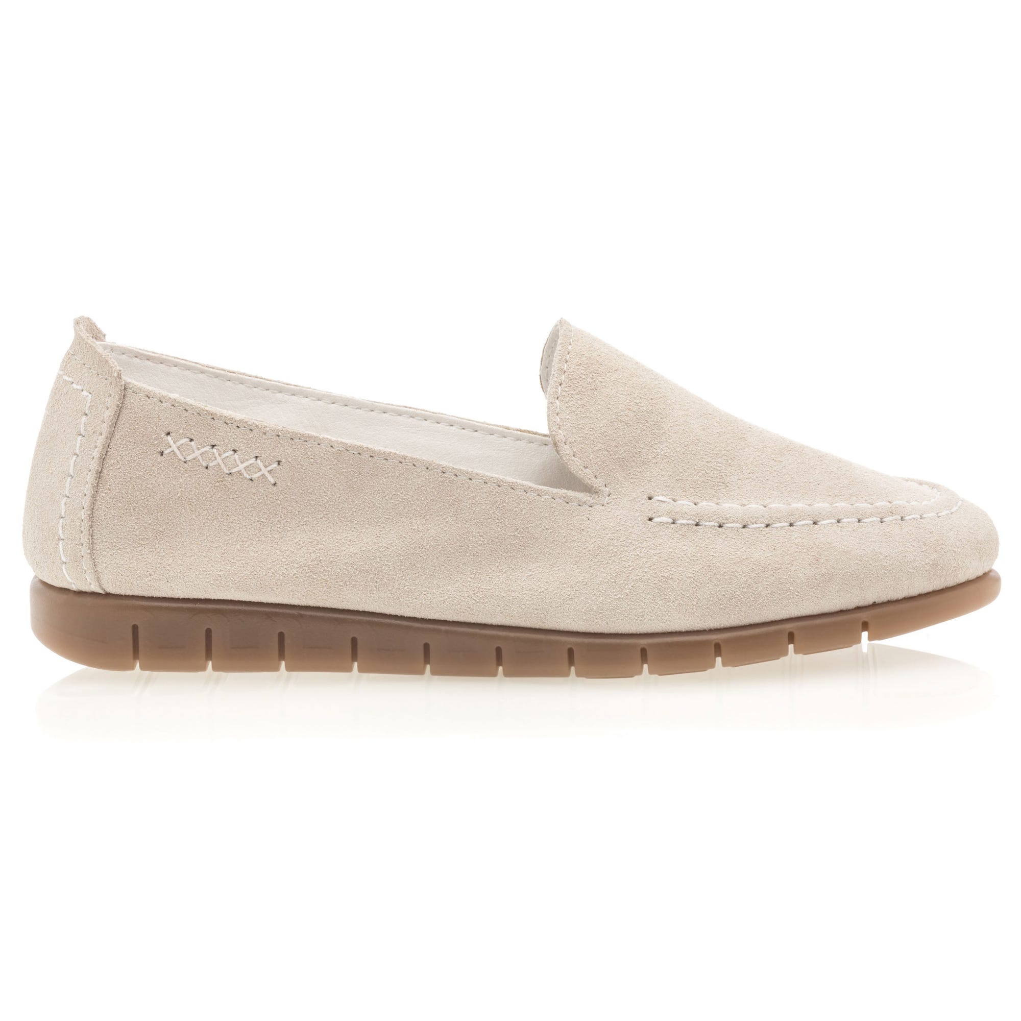 Mocassins Femme en cuir blanc