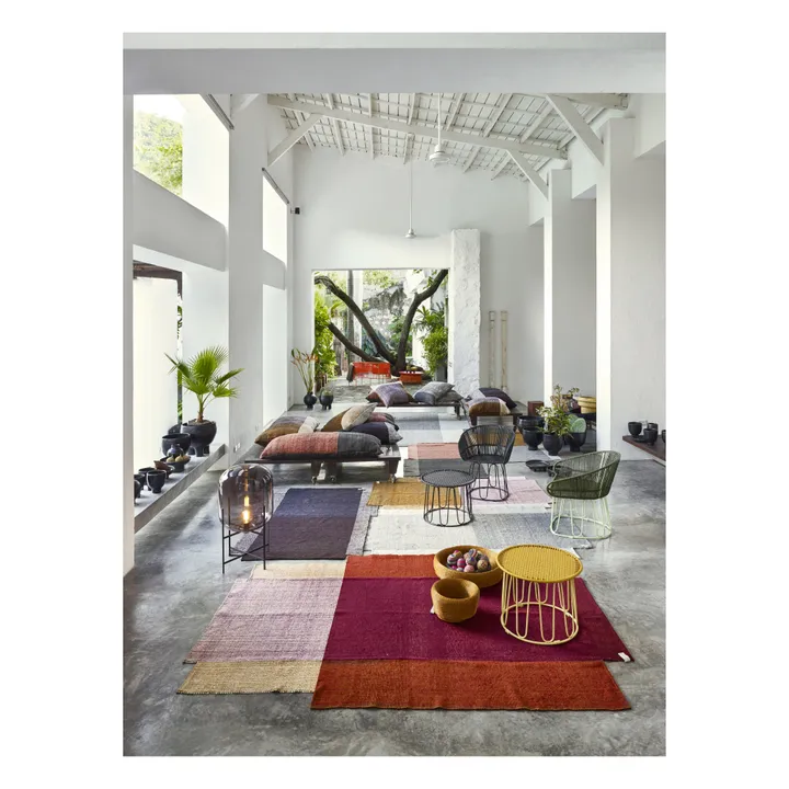 Ames Tapis Nobsa en laine | Rouge