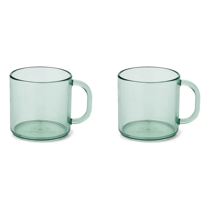 Liewood Tasses Tomo en tritan-set de 2 | Vert pâle