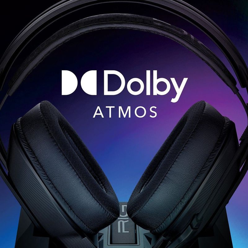 Nacon Gaming-Headset RIG 800 Pro HX, Zwart, USB, Draadloos, Dolby Atmos, Over Ear