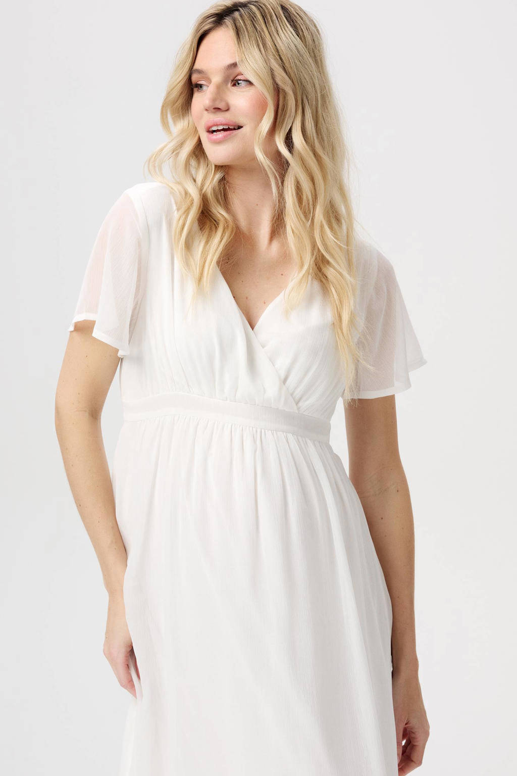 Noppies zwangerschapsjurk Amelie offwhite