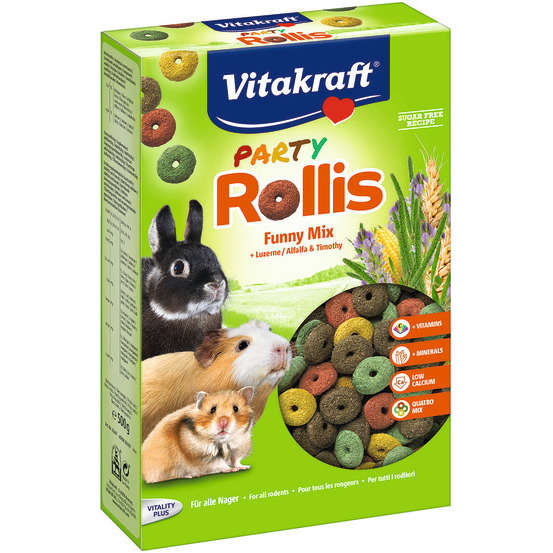 Alimentation pour rongeur : Rollis party 500gr