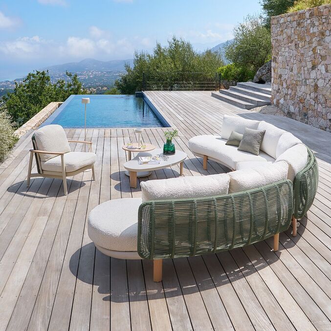 Salon de jardin avec fauteuil MYLORE Laurier