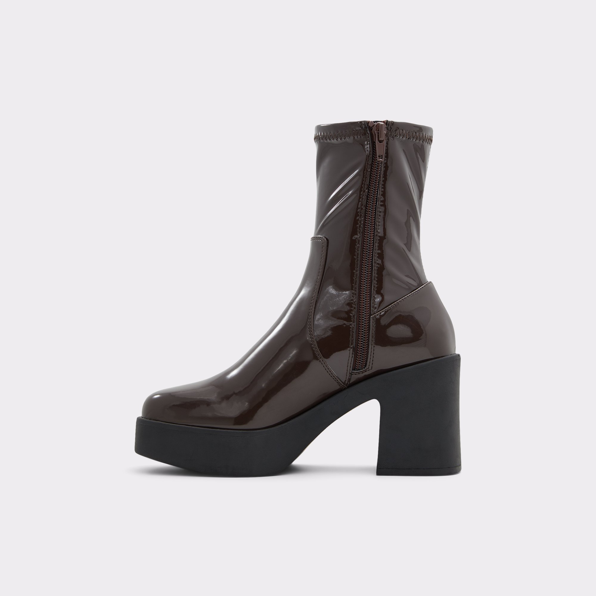 Upstep Dark Brown Women Ankle boots