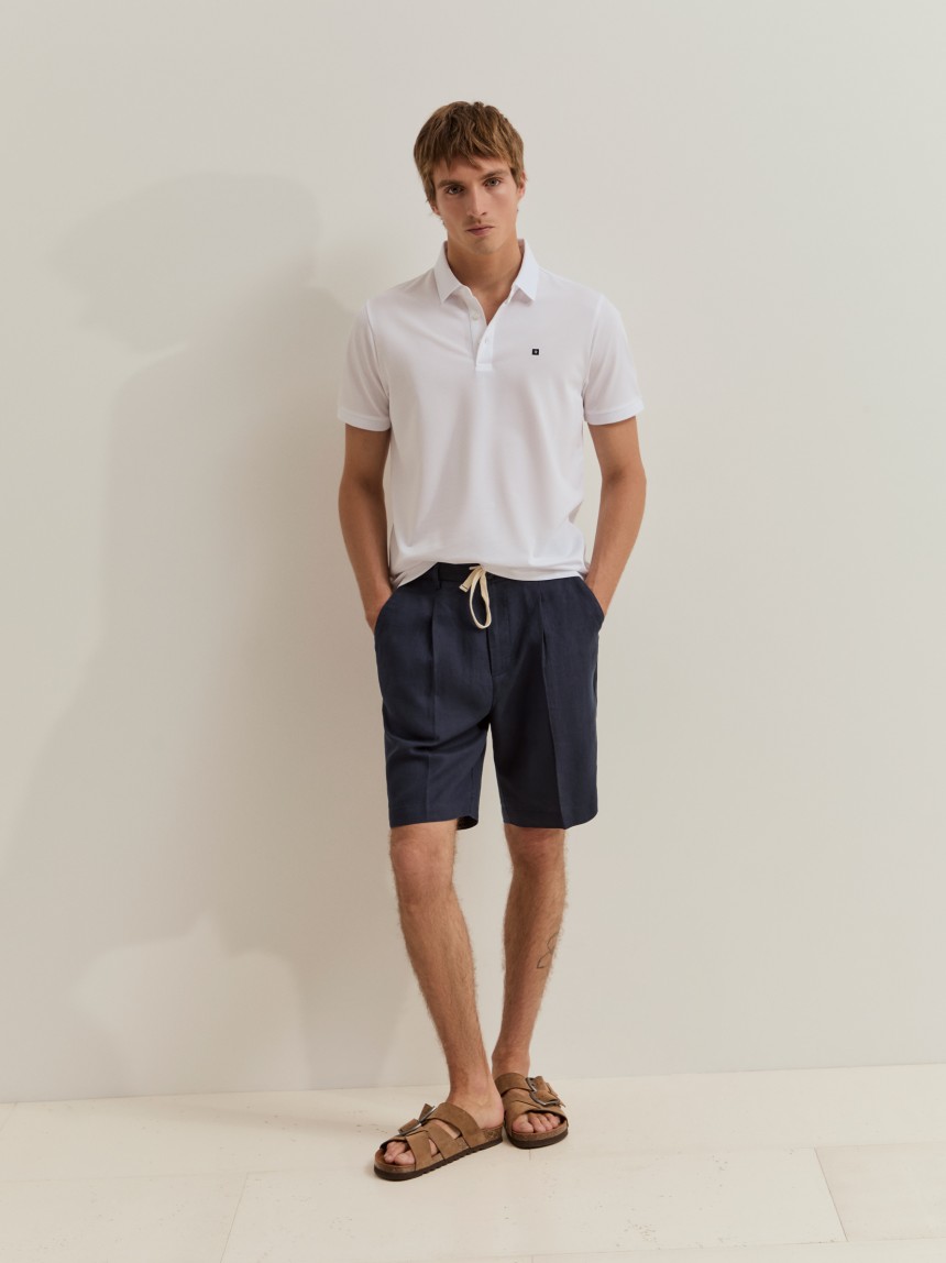 Polo de manga curta regular fit