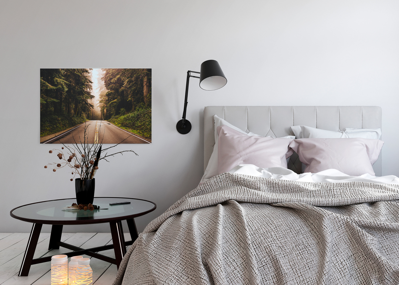 Leinwandbild ROADTRIP - grün-braun - 90x60 cm