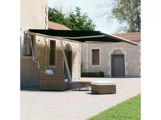 Auvent manuel rétractable sur pied 500x300 cm Anthracite