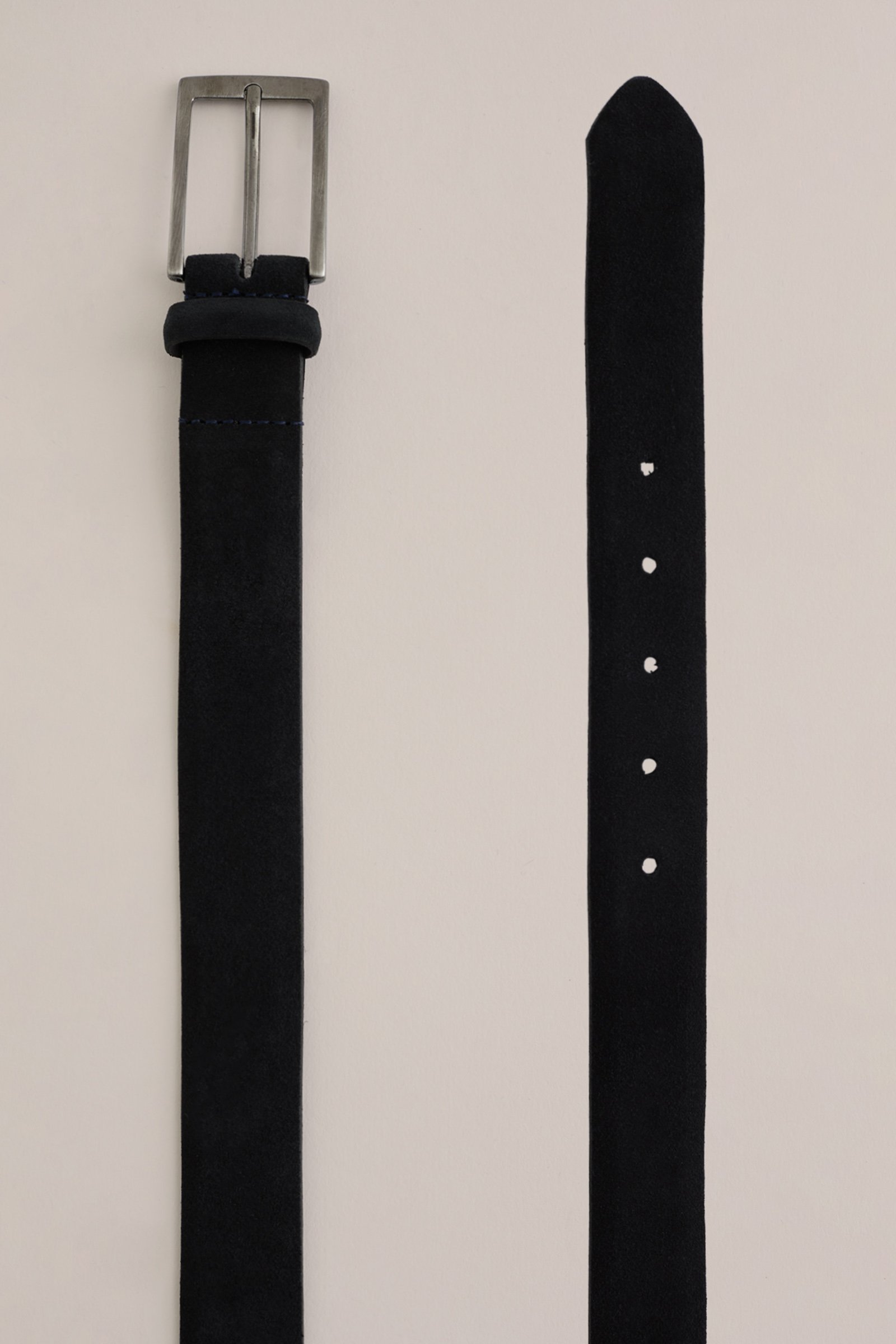 suède riem WE Fashion Donkerblauw