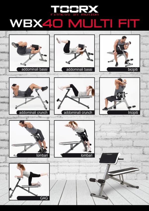 Training bench TOORX WBX40 MULTIFIT
