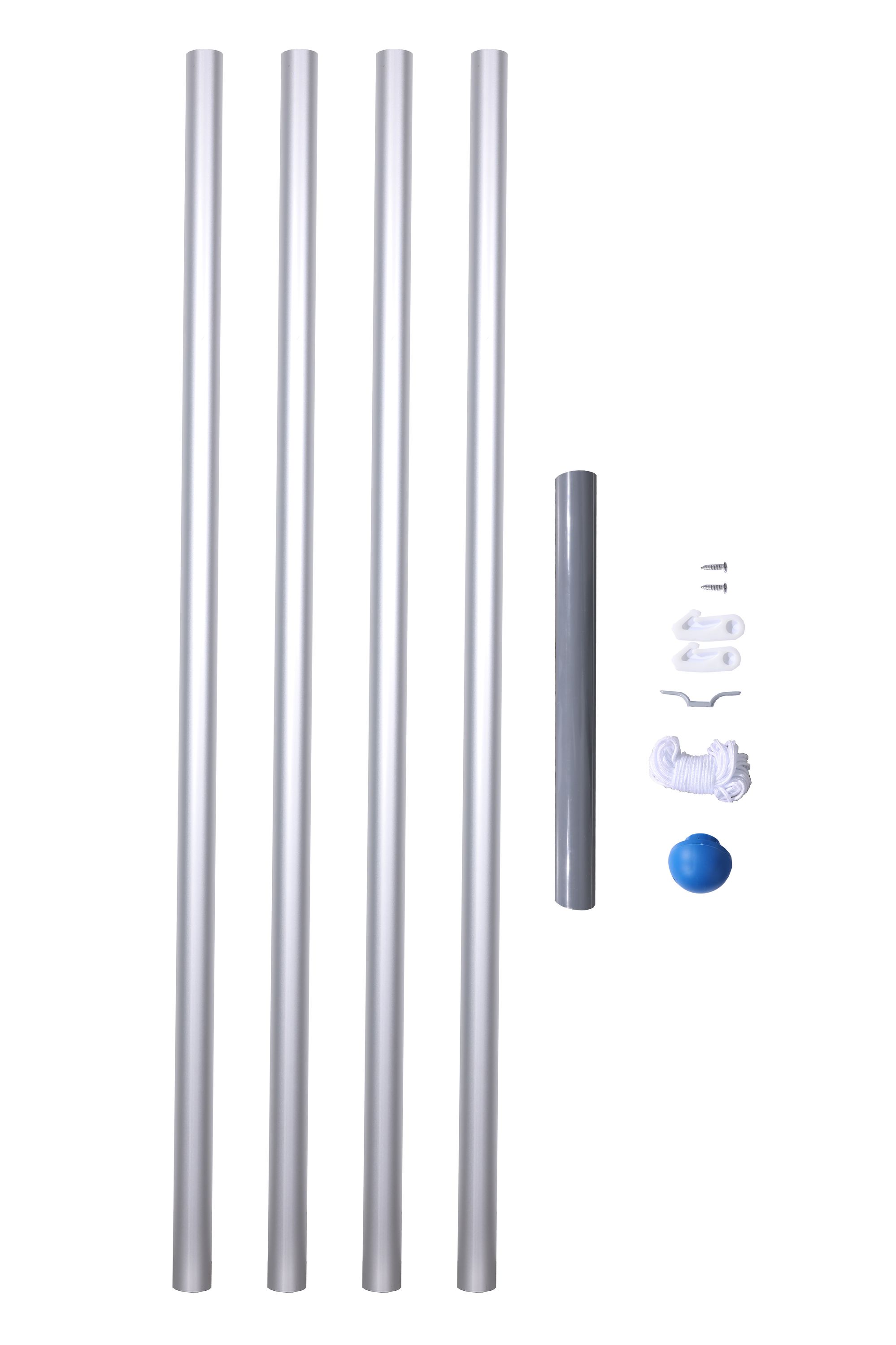 Fahnenmast 6.2 m mit Schweizer Fahne