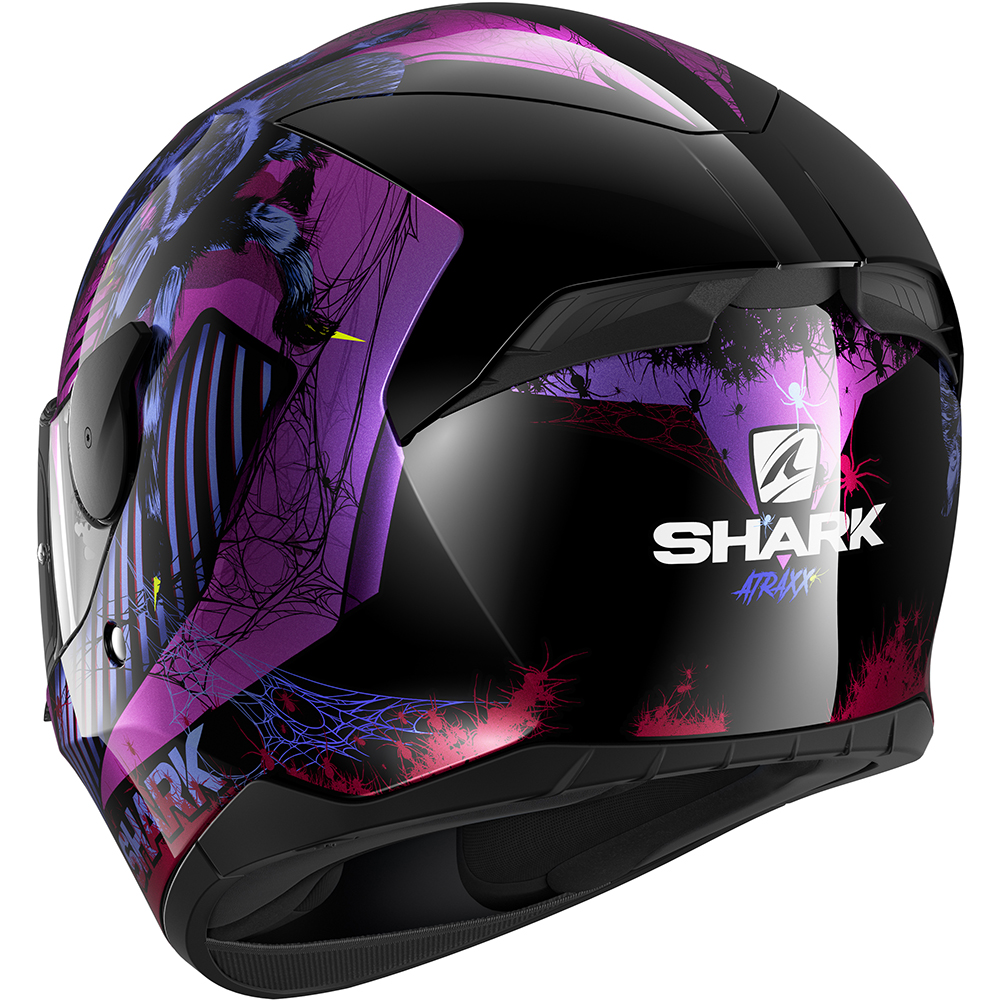 Shark - Casque D-Skwal 2 Atraxx Noir / Violet / Bleu / Rouge