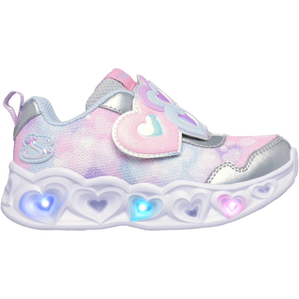 Køb Skechers Silver Heart Lights Lovin Reflection